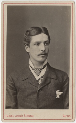 Korporatsiooni "Livonia" liige parun Friedrich von Wolff, portreefoto  duplicate photo