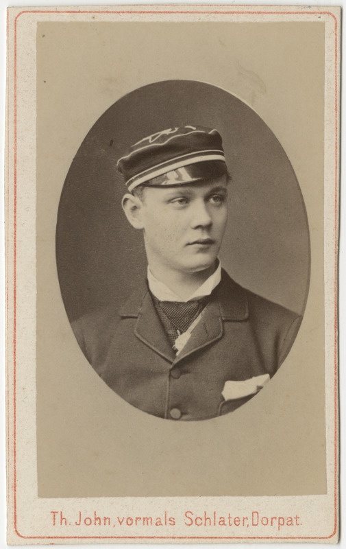 Korporatsiooni "Livonia" liige parun George von Ungern-Sternberg, portreefoto
