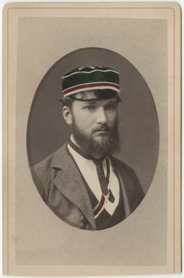 Korporatsiooni "Livonia" liige Ernst Etzold, portreefoto  duplicate photo