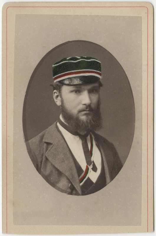 Korporatsiooni "Livonia" liige Ernst Etzold, portreefoto