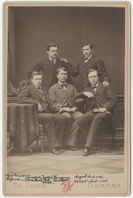 Vennad Joseph, August, Friedrich, Hermann ja Oscar Lezius  duplicate photo