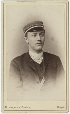Korporatsiooni "Livonia" liige Heinrich Abels, portreefoto  duplicate photo