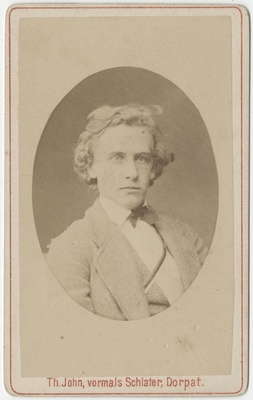 Korporatsiooni "Livonia" liige Ulrich von Freymann, portreefoto  duplicate photo