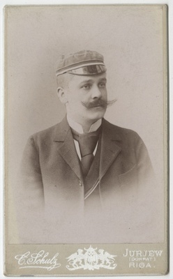 Korporatsiooni "Livonia" liige Johannes Eisenschmidt, portreefoto  duplicate photo