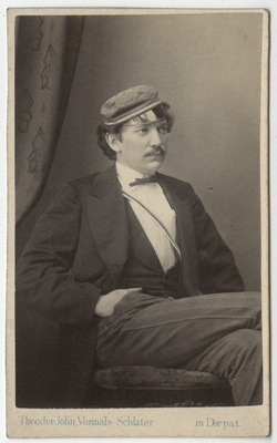 Korporatsiooni "Fraternitas Rigensis" liige Heinrich Weismann, portreefoto  duplicate photo