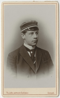 Korporatsiooni "Livonia" liige Guido Walter, portreefoto  duplicate photo