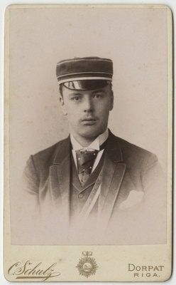 Korporatsiooni "Livonia" liige parun Alexander Engelhardt, portreefoto  duplicate photo