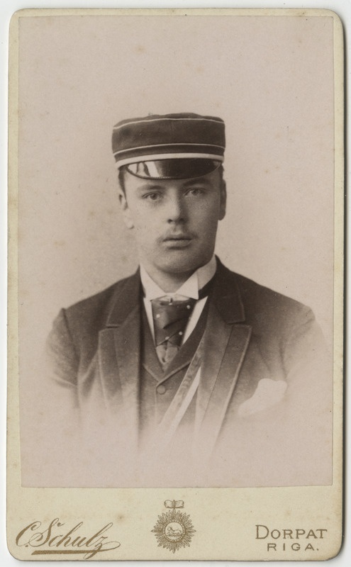 Korporatsiooni "Livonia" liige parun Alexander Engelhardt, portreefoto
