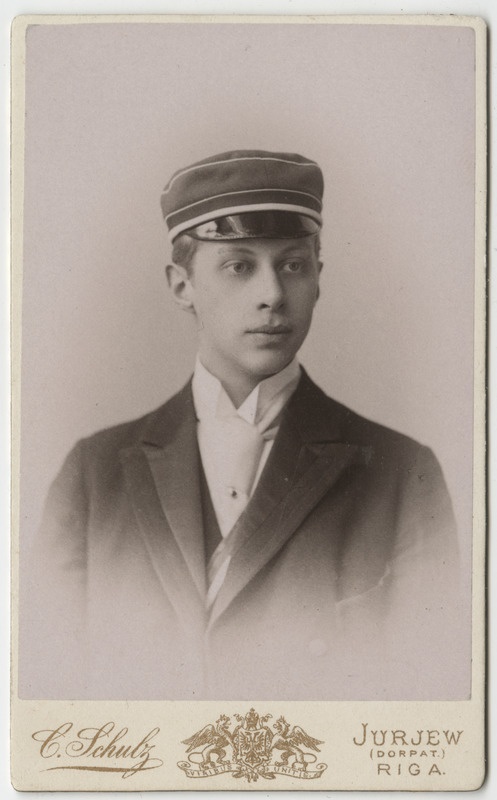 Korporatsiooni "Livonia" liige Otto von Grünewaldt, portreefoto