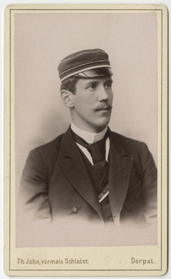 Korporatsiooni "Livonia" liige parun Wilhelm Ungern-Sternberg, portreefoto  duplicate photo