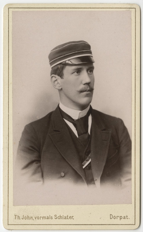 Korporatsiooni "Livonia" liige parun Wilhelm Ungern-Sternberg, portreefoto