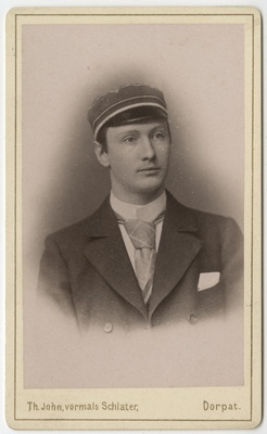 Korporatsiooni "Livonia" liige Johannes Schneider, portreefoto  duplicate photo