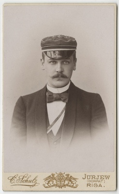 Korporatsiooni "Livonia" liige Johannes Eisenschmidt, portreefoto  duplicate photo
