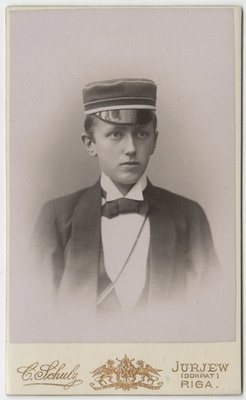 Korporatsiooni "Livonia" liige parun Alexander Stael von Holstein, portreefoto  duplicate photo