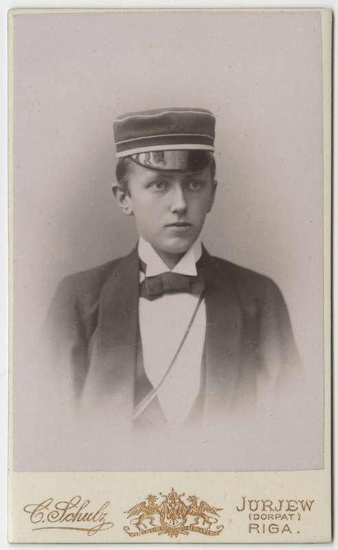 Korporatsiooni "Livonia" liige parun Alexander Stael von Holstein, portreefoto