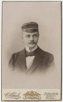 Korporatsiooni "Livonia" liige Johannes Engelmann, portreefoto  duplicate photo