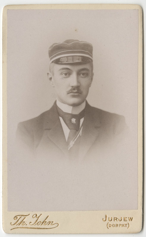 Korporatsiooni "Livonia" liige Gerhard Hollmann, portreefoto