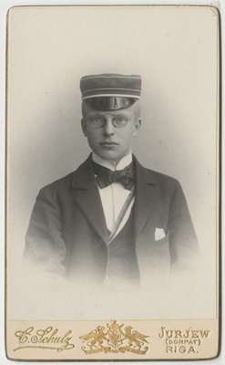 Korporatsiooni "Livonia" liige Gotthard von Vegesack, portreefoto  duplicate photo