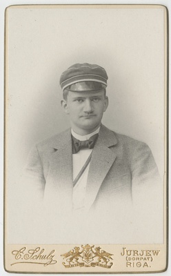 Korporatsiooni "Livonia" liige parun Friedrich Ungern-Sternberg, portreefoto  duplicate photo