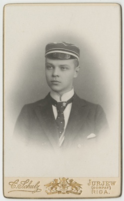 Korporatsiooni "Livonia" liige Arist von Brümmer, portreefoto  duplicate photo
