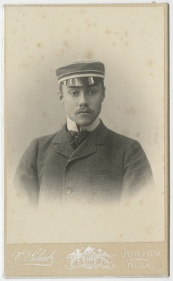 Korporatsiooni "Livonia" liige parun Wilhelm von der Pahlen, portreefoto  duplicate photo
