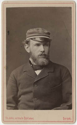 Korporatsiooni "Livonia" liige Emil Moltrecht, portreefoto  duplicate photo