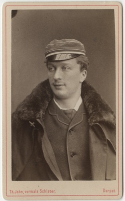 Korporatsiooni "Livonia" liige parun Theodor Bruun, portreefoto  duplicate photo