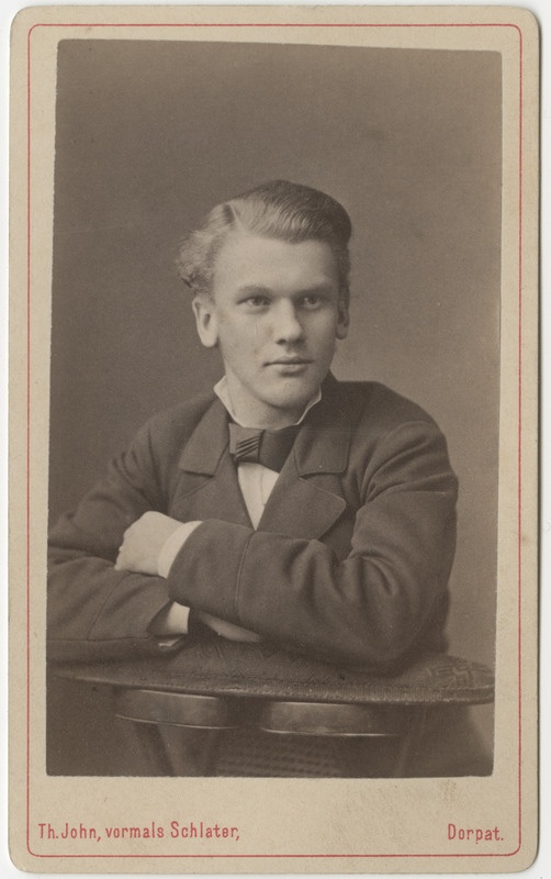 Korporatsiooni "Livonia" liige Paul Willigerode, portreefoto