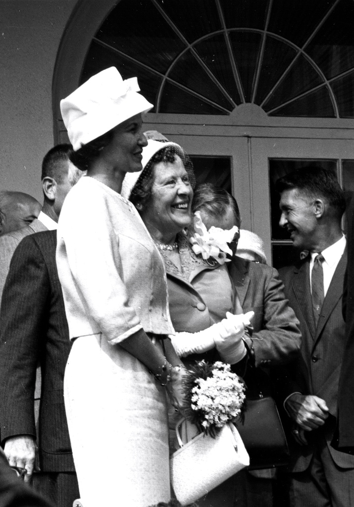 Kennedy and Shepard in Washington D.C. - GPN-2000-001659 cropped - Louise Shephard at a NASA award ceremony for her husband Alan B. Shepard.