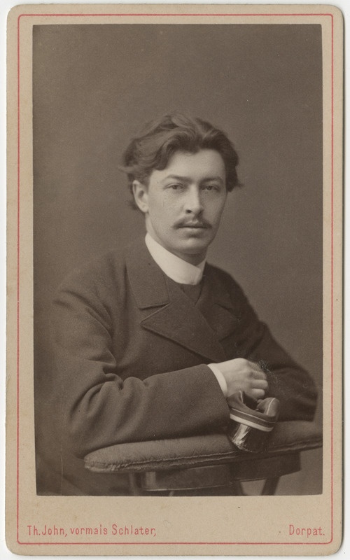 Korporatsiooni "Livonia" liige Leopold Laakmann, portreefoto