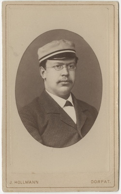 Korporatsiooni "Neobaltia" liige Hermann Lezius, portreefoto  duplicate photo