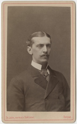 Korporatsiooni "Livonia" liige John de La Trobe, portreefoto  duplicate photo