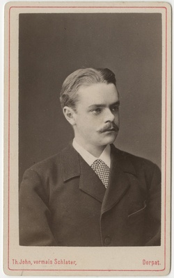 Korporatsiooni "Livonia" liige Edgar von Strandmann, portreefoto  duplicate photo