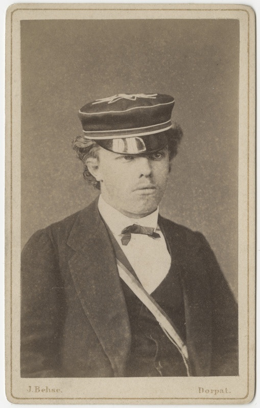 Korporatsiooni "Estonia" liige Magnus von Lingen, portreefoto