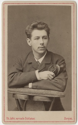 Korporatsiooni "Livonia" liige parun Roderich von Engelhardt, portreefoto  duplicate photo