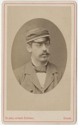 Korporatsiooni "Livonia" liige Karl Moltrecht, portreefoto  duplicate photo