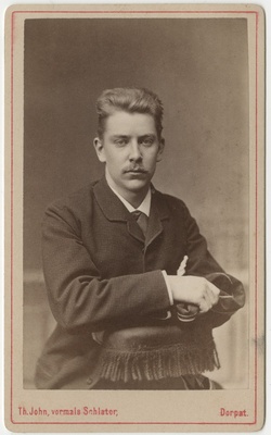 Korporatsiooni "Livonia" liige Paul Maurach, portreefoto  duplicate photo