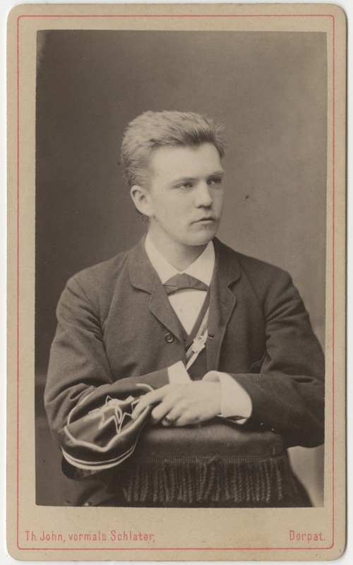 Korporatsiooni "Livonia" liige Hermann von Freymann, portreefoto
