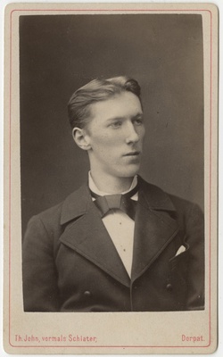 Korporatsiooni "Livonia" liige Constantin von Grewingk, portreefoto  duplicate photo