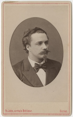 Korporatsiooni "Livonia" liige Hermann Guleke, portreefoto  duplicate photo