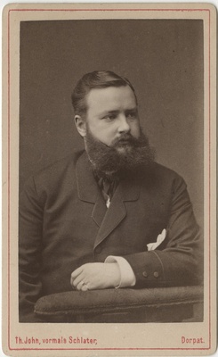 Korporatsiooni "Livonia" liige Albert von Wolffeldt, portreefoto  duplicate photo