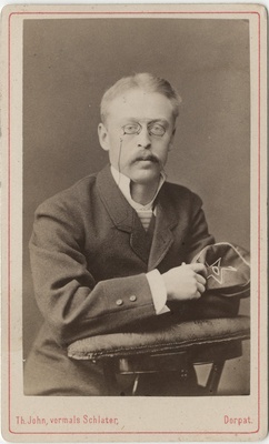 Korporatsiooni "Livonia" liige Victor von Grewingk, portreefoto  duplicate photo