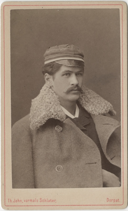 Korporatsiooni "Livonia" liige Johannes Toepffer, portreefoto