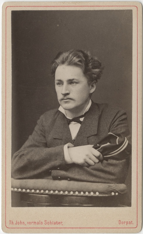 Korporatsiooni "Livonia" liige Julius Vierhuff, portreefoto