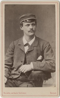 Korporatsiooni "Livonia" liige parun Heinrich von Krüdener, portreefoto  duplicate photo