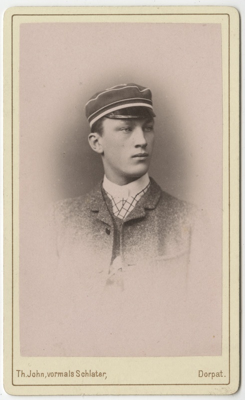 Korporatsiooni "Livonia" liige parun Claudius Engelhardt, portreefoto