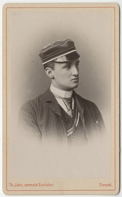 Korporatsiooni "Livonia" liige parun Konrad Meyendorff, portreefoto  duplicate photo