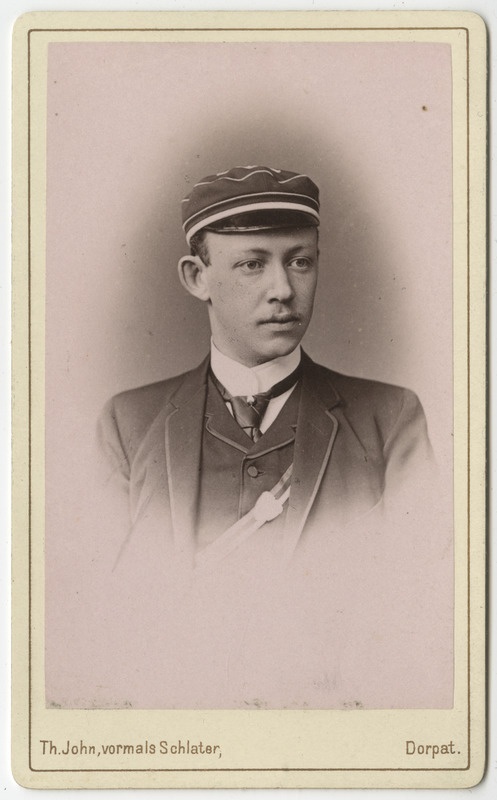 Korporatsiooni "Livonia" liige parun Wilhelm Stael von Holstein, portreefoto
