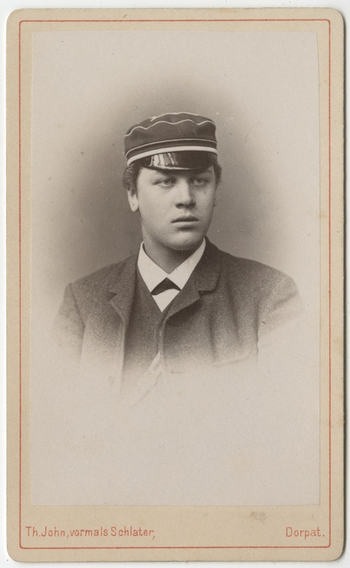 Korporatsiooni "Livonia" liige Otto Treymann, portreefoto