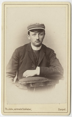 Korporatsiooni "Livonia" liige Rudolf Guleke, portreefoto  duplicate photo